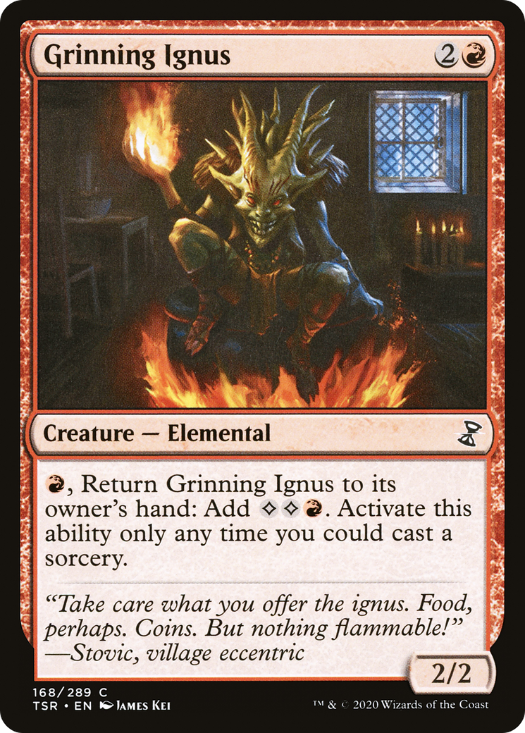 Grinning Ignus - Magic the Gathering card